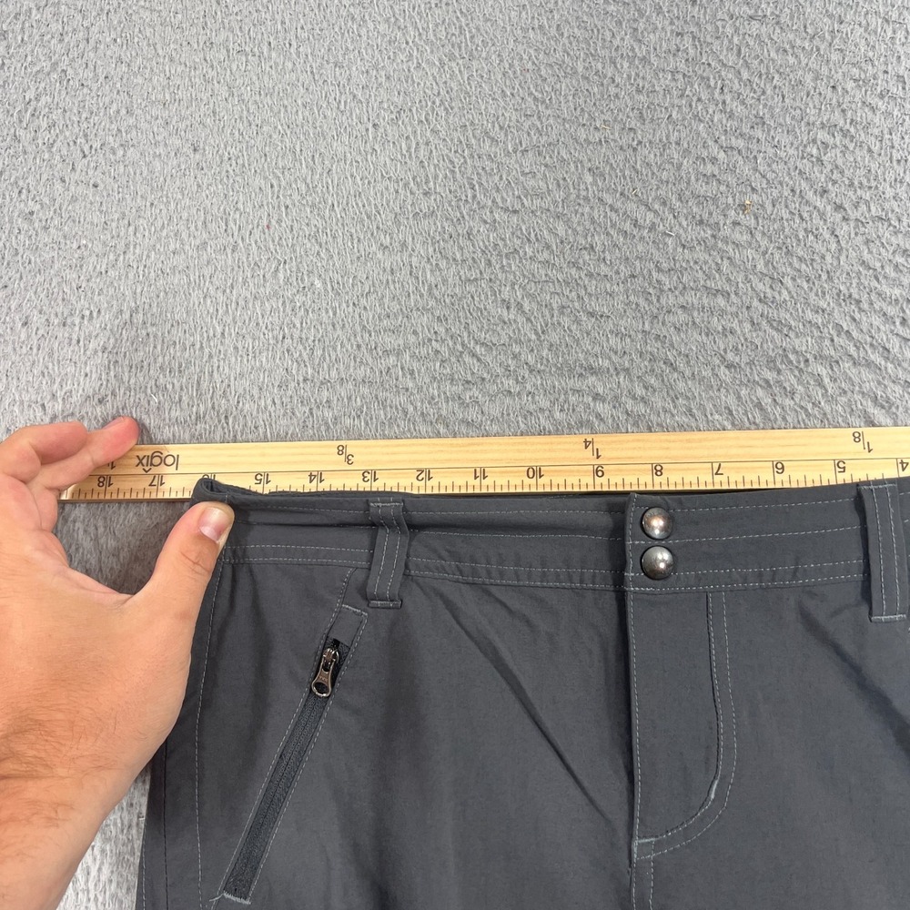 Kuhl Pants Womens 10 Gray Cargo Outdoor Camping Hiking Travel Nylon Gorpcore - Picture 5 of 11